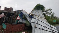 Topan Gaja menerjang wilayah Tamil Nadu di India, Jumat (16/11/2018).
