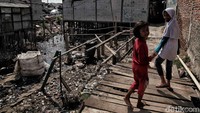 Salah satu penampakan pemukiman warga yang berada di atas Kali Gendong.