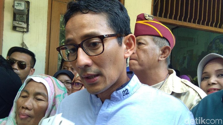 Postingan Capres Picu Pembunuhan, Sandi: Turunkan Tensi Politik Postingan Capres Picu Pembunuhan, Sandi: Turunkan Tensi Politik