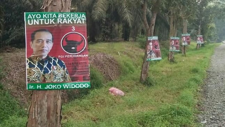Timses Telusuri Pemasang Poster Jokowi di Medan yang Dipaku di Pohon Timses Telusuri Pemasang Poster Jokowi di Medan yang Dipaku di Pohon