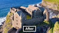 Kastil ini telah menjadi situs arkeologi yang berharga dan menjadi destinasi wisata di ujung utara Irlandia Utara. Istimewa/Boredpanda/onstride.co.uk.