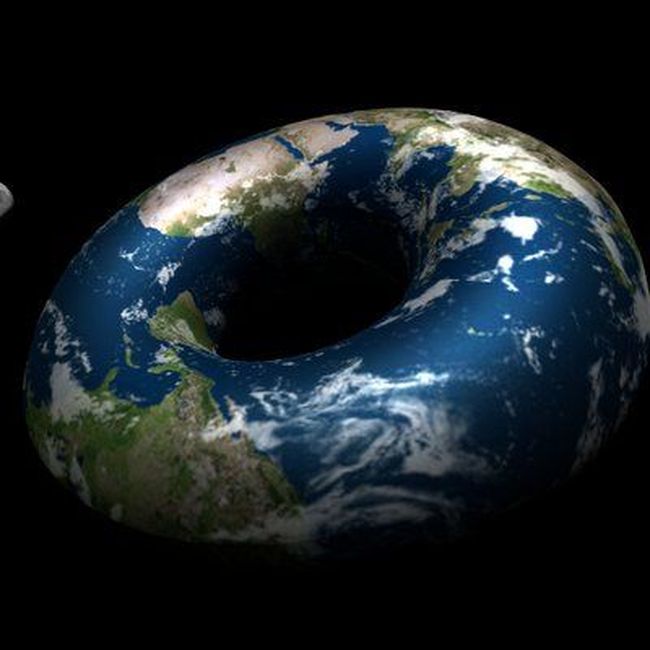 Ada pihak percaya bumi sebenarnya berbentuk seperti donut