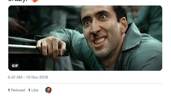 Nicolas Cage dalam film Face Off dan Jim Carrey di film The Mask pun ikut dibawa-bawa dalam senda-gurau netizen soal Bumi Donat. (Foto: Internet/Twitter)