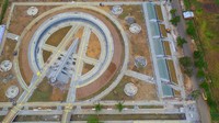Dari ketinggian, bentuknya seperti logo raksasa Avengers. Presiden Jokowi pun mengatakan monumen ini memiliki jiwa dan semangat yang sama dengan para Avangers. Foto: Dok. Ditjen Cipta Karya Kementerian PUPR