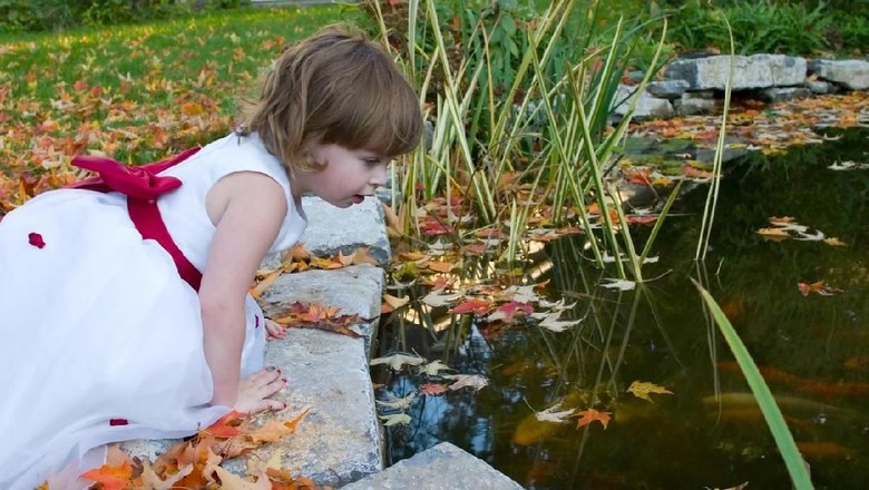 Ilustrasi anak main di kolam/ Foto: iStock Ilustrasi anak main di kolam/ Foto: iStock