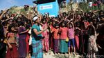 Aksi Pengungsi Rohingya Tolak Repatriasi