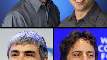 Lebih kece mana ya, pendiri Google Larry Page dan Sergey Brin kala muda atau sekarang ini? (Foto: Bright Side)