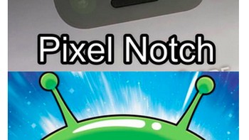 Dengan imajinasi, notch di Pixel 3 XL diibaratkan sebagai mata yang mengapit bentuk mulut. Seperti ini. (Foto: Internet/9Gag)