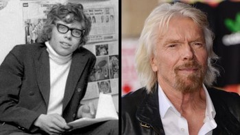 Di masa muda miliarder Richard Branson kok malah mirip tokoh fiktif Austin Power ya? Lumayan beda dengan sosoknya sekarang. (Foto: Bright Side)