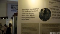 Dalam pameran tersebut ditampilkan berbagai isi surat dari para pendiri bangsa Indonesia.