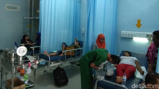 Korban yang dirawat di rumah sakit