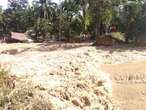 Dua Tanggul di Aceh Utara Jebol, 6 Rumah Warga Hanyut