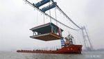 Jembatan Gantung Ganda Terpanjang di Dunia Dikebut