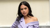 Rambutnya pun digerai ke samping yang membuat Maudy makin cantik. Foto: Noel/ detikHOT