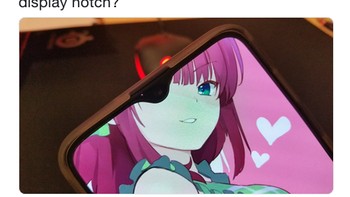 Notch yang ini membuat gambar kartun yang ada jadi seperti bajak laut. (Foto: Internet/Twitter)