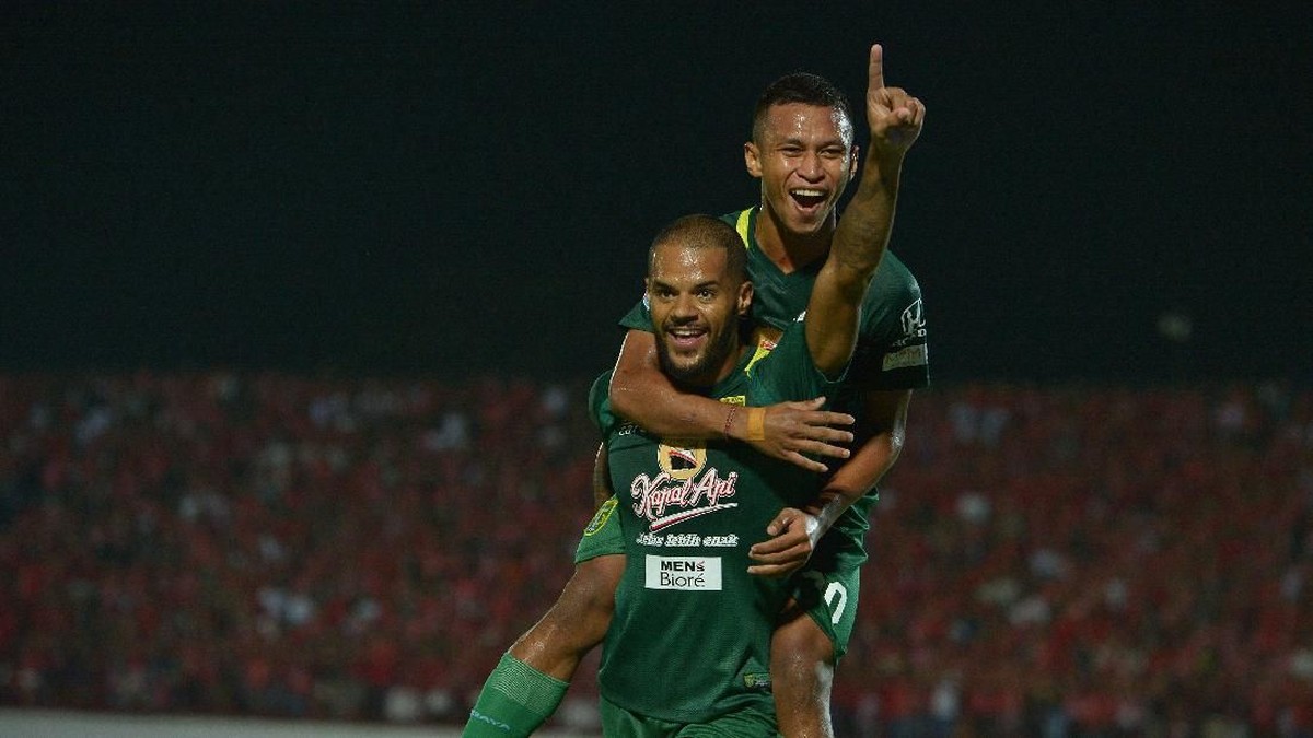 David Da Silva kembali ke Persebaya. (Nyoman Budhiana/Antara)