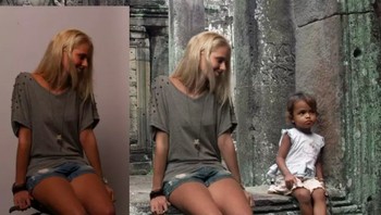 Kalau wanita ini memang sengaja membuat proyek untuk membuktikan bahwa pemalsuan liburan via Photoshop mungkin terjadi. Foto: The Travel