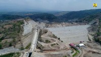 Bendungan Logung memiliki daya tampung sekitar 20,15 juta meter kubik dan dapat menambah luasan sawah yang diairi dari semula 2.200 Ha menjadi 5.355 Ha. Istimewa/PUPR.