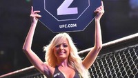 Jhenny Andrade, wanita asal Brasil ini sudah terkenal sebagai gadis papan ronde seksi di pertandingan-pertandingan UFC (Instagram/jhennyufc)