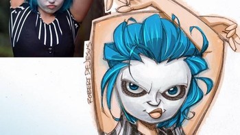 Kecintaannya terhadap gambar anime membuat dirinya ingin lebih kreatif lagi. (Foto: Instagram/Robert DeJesus)