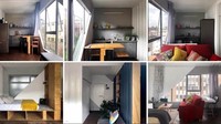Apartemen itu disusun dari 140 kontainer pengapalan yang saling bertumpuk. Istimewa/Curbed.