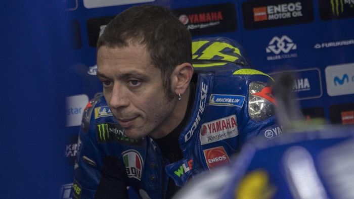 Valentino Rossi menilai perkembangan mesin Yamaha tak signifikan (Foto: Mirco Lazzari gp/Getty Images) Valentino Rossi menilai perkembangan mesin Yamaha tak signifikan (Foto: Mirco Lazzari gp/Getty Images)