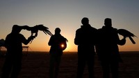 Dalam acara itu para peserta membawa serta elang mereka untuk menyaksikan aksi para elang terbang di langit dan menangkap mangsanya.