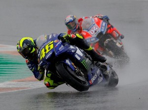 Momen Marquez hingga Rossi Tersungkur di MotoGP Valencia