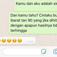 Trigonometri matematika juga bisa dimanfaatkan oleh mu untuk meraih hati gebetan. Foto: dok. Wolipop