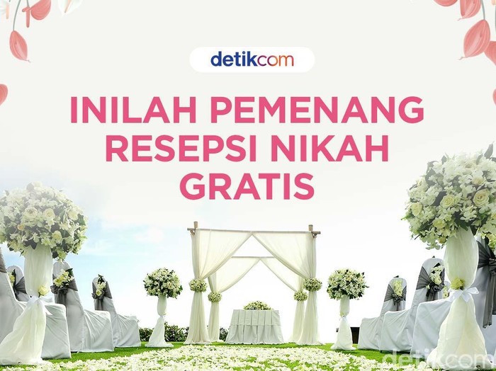 Pengumuman pemenang resepsi nikah gratis. Foto: Dok. Detikcom Pengumuman pemenang resepsi nikah gratis. Foto: Dok. Detikcom