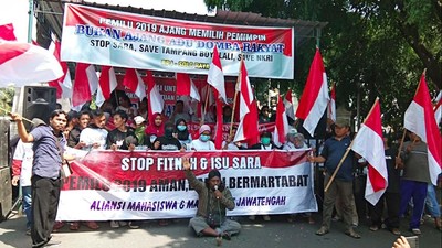 Aksi Mimbar Bebas Menolak Politik Fitnah dan Isu Sara