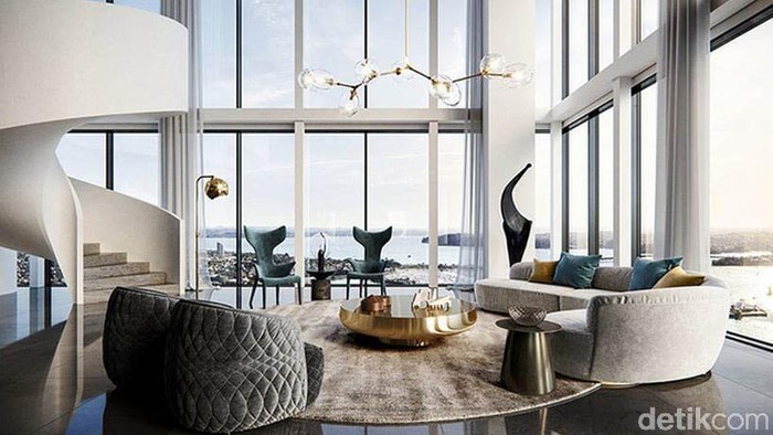 Jangan kaget jika ada griya tawang alias penthouse yang menembus awan, beginilah penampakannya.