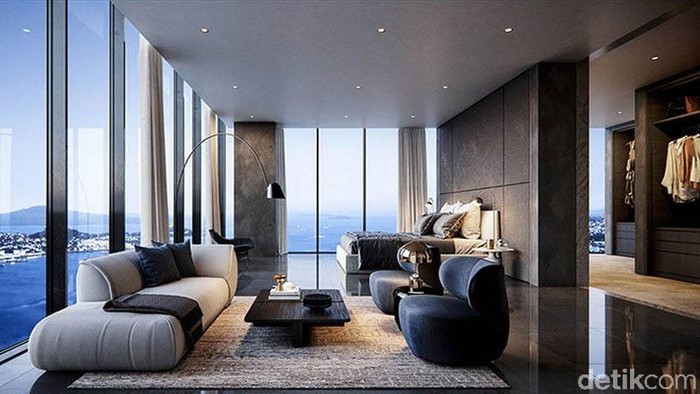 Jangan kaget jika ada griya tawang alias penthouse yang menembus awan, beginilah penampakannya.