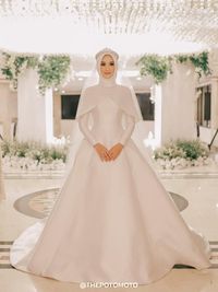 dress pengantin muslimah simple
