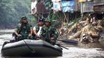 Pangdam Jaya Pantau Kondisi Kali Ciliwung