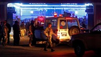 Peristiwa itu diketahui berlangsung di Uranus, tempat pertemuan besar yang berlokasi di dekat bandara. Sekitar 1.000 orang ditenggarai berada di lokasi itu saat ledakan terjadi. Omar Sobhani/Reuters.