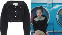 Gaya seksi Jennie dengan cropped jeans dari Sandy Liang. Dok. YouTube; Ist
