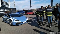 Tidak banyak mobil polisi seperti ini (Lambo). Mungkin hanya tiga unit saja. Karena mobil digunakan untuk kasus khusus. Foto: Ruly Kurniawan