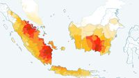 Daerah di Indonesia yang dihitung AQLI memiliki kondisi polusi udara parah.