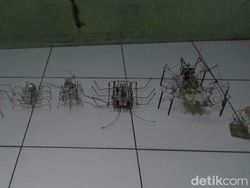 Penyandang Disabilitas Ini Bikin Robot Unik dari Barang Bekas