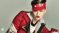 Selain itu adapula model Grace Elizabeth yang tampil dengan topi Mickey. Dok. Instagram/luigiandiango