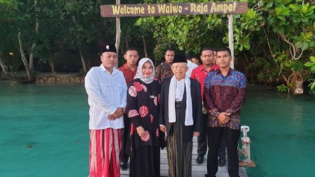 Terpesona, Ma'ruf Amin Minta Keindahan Raja Ampat Dijaga