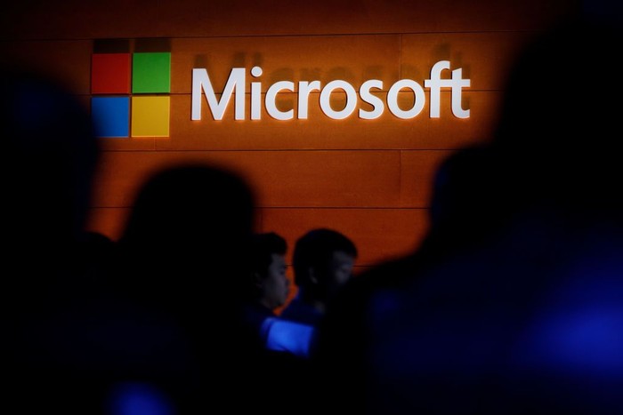 Ilustrasi logo Microsoft. Foto: Drew Angerer/Getty Images Ilustrasi logo Microsoft. Foto: Drew Angerer/Getty Images