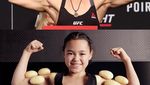 Kocak! Gadis Kecil Ini Tiru Gaya Selebritis Pakai Makanan