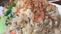 Nasi goreng China tanpa kecap juga enak dipadu dengan buncis dan wortel.  Foto: Instagram @preezfoodblog