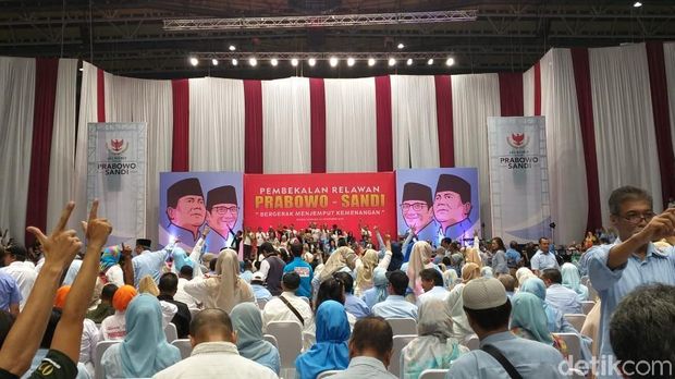 Prabowo-Sandi Kumpulkan Relawan se-Jabodetabek di Istora Senayan