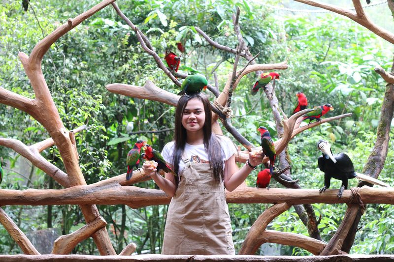 Serunya berfoto bareng berbagai jenis burung di Taman Safari Bogor