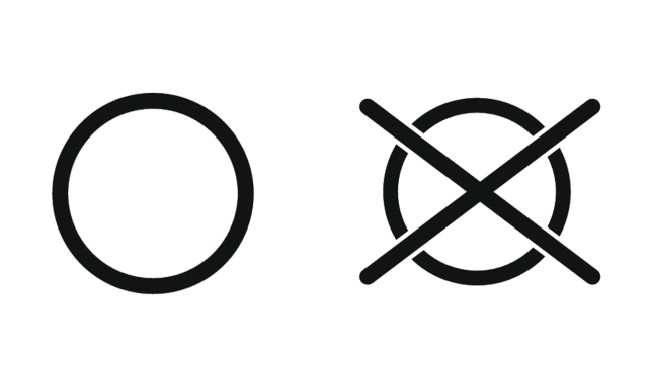 Jika ada gambar lingkaran pada tag atau label, berarti perawatan pakaian harus ditangani binatu profesional. Tidak boleh dicuci, dikeringkan atau disetrika sendiri agar awet dipakai. Foto: iStock