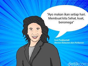 Strategi Susi Ajak Milenial Doyan Makan Ikan