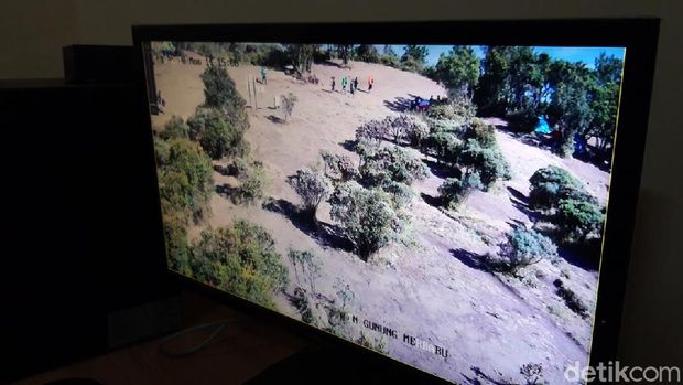 Pantauan situasi di Sabana 1 Gunung Merbabu yang tertangkap kamera CCTV. 